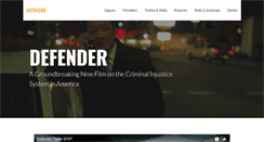 Desktop Screenshot of defenderfilm.com