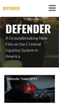 Mobile Screenshot of defenderfilm.com