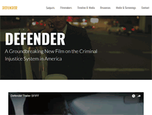 Tablet Screenshot of defenderfilm.com